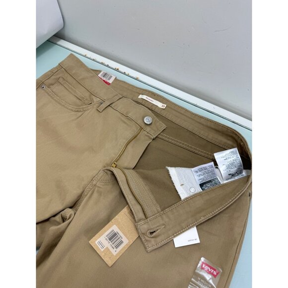 Levis 711 Skinny Women's Jeans Size 16 M 33X30 Beige Mid Rise Soft Touch Stretch - Picture 12 of 16